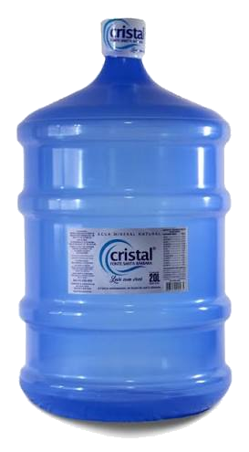 Galão de água mineral Cristal de 20 litros